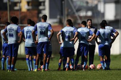  CAXIAS DO SUL, RS, BRASIL (25/10/2019)Treino do Ser Caxias no CT do Estádio Centenário. (Antonio Valiente/Agência RBS)