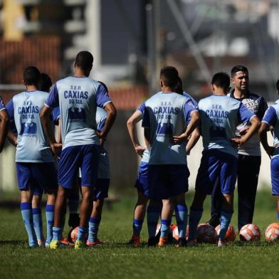  CAXIAS DO SUL, RS, BRASIL (25/10/2019)Treino do Ser Caxias no CT do Estádio Centenário. (Antonio Valiente/Agência RBS)