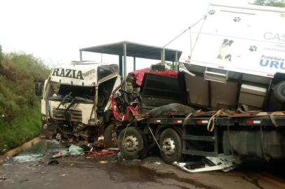 Motorista morre em colisão envolvendo dois caminhões na região das Missões, na BR-285