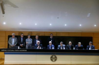  PORTO ALEGRE, RS, BRASIL - 29.10.2019 - Sessão do Conselho Deliberativo do Grêmio aclama Romildo Bolzan Jr. para um novo mandato de três anos. (Foto: Marco Favero/Agencia RBS)