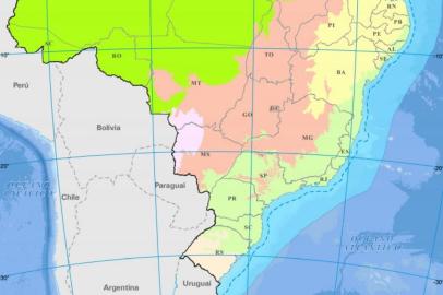 IBGE lança mapa com biomas brasileiros.