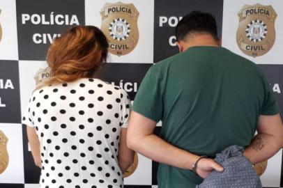 A Polícia Civil prendeu hoje um casal de ciganos procurados no Estado e em Santa Catarina, em prédio no bairro Moinhos de Vento, zona norte da Capital