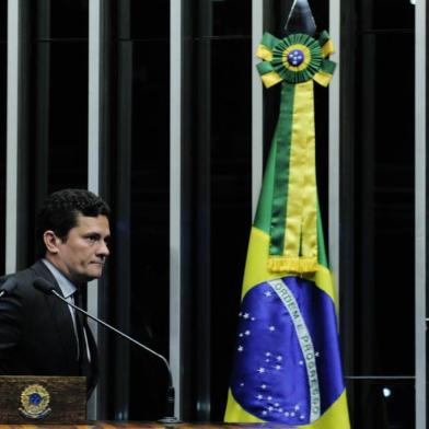  BRASÍLIA, DF, BRASIL, 01-12-2016. Juiz federal, Sérgio Moro, durante segunda sessão de debates temáticos destinada a discutir o Projeto de Lei do Senado nº 280, de 2016, que define os crimes de abuso de autoridade.(GERALDO MAGELA/AGÊNCIA SENADO)Local: BrasÃ­liaIndexador: Geraldo MagelaFonte: AgÃªncia SenadoFotógrafo: g