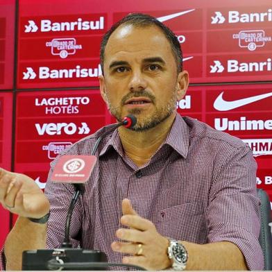  PORTO ALEGRE, RS, BRASIL - 04.11.2019 - Coletiva de Marcelo Lomba e Rodrigo Caetano. (Foto: Robinson Estrasulas/Agencia RBS)