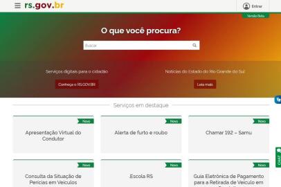 Portal do governo do Estado agrega mais de 290 serviços digitais ao cidadão.