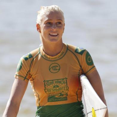 2019 Freshwater Pro - WSLLEMOORE, CALIFORNIA - SEPTEMBER 21: Tatiana Weston-Webb of Brazil looks on during the 2019 Freshwater Pro-WSL on September 21, 2019 in Lemoore, California.   Sean M. Haffey/Getty Images/AFPEditoria: SPOLocal: LemooreIndexador: Sean M. HaffeySecao: SurfingFonte: GETTY IMAGES NORTH AMERICAFotógrafo: STF