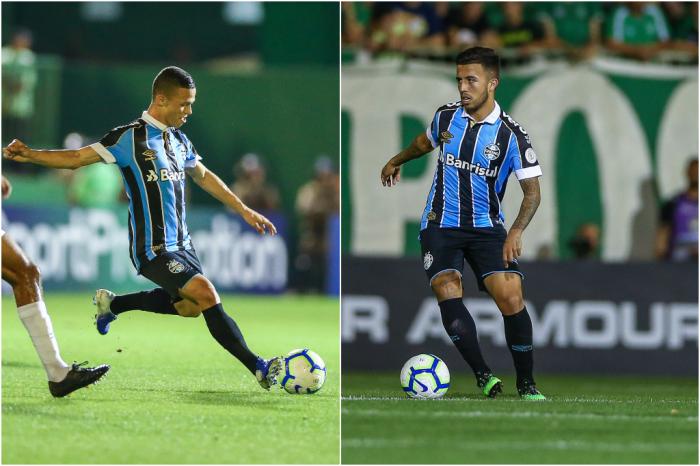 Montagem sobre fotos de Lucas Uebel (Grêmio FBPA)