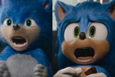  Antiga e nova versão de Sonic