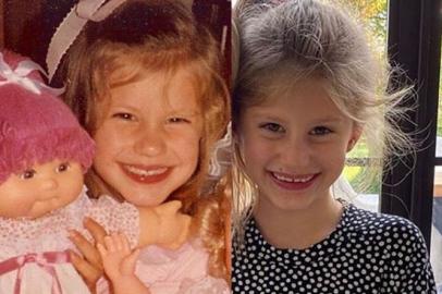 Gisele Bündchen e a filha Vivian Lake, de seis anos