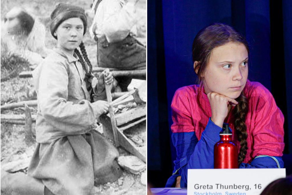 Teoria da conspiração diz que Greta Thunberg aparece em foto de 1898. Quê?