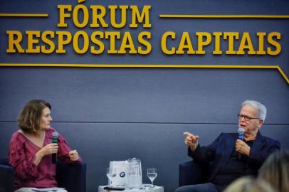 **EM BAIXA**CAXIAS DO SUL,  RS, BRASIL, 20/11/2019- Fórum Respostas Capitais com Marta Sfredo e Luiz Carlos Mendonça de Barros.(FOTOGRAFO: LAURO ALVES / AGENCIA RBS)