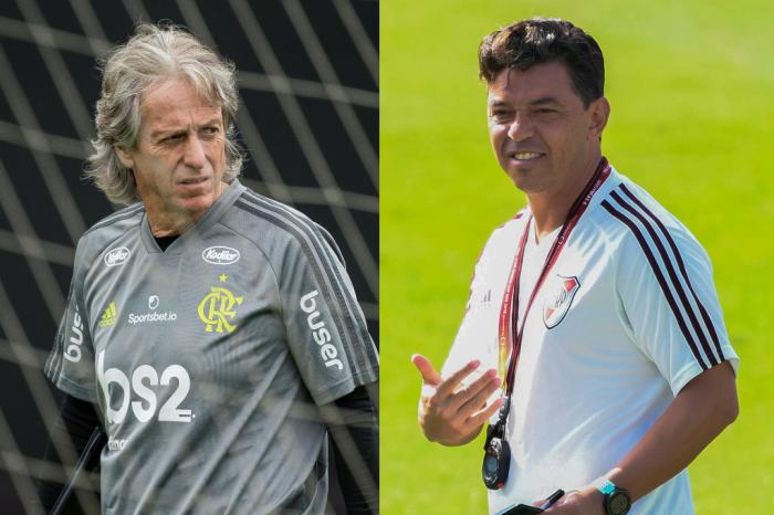 Montagem sobre fotos de Alexandre Vidal (Flamengo) e Cris Bouroncle (AFP) 