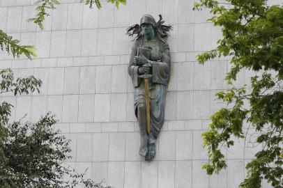  PORTO ALEGRE, RS, BRASIL, 20-04-2017: Palácio da Justiça, na região central. Prédios de diferentes períodos arquitetônicos de Porto Alegre. (Foto: Mateus Bruxel / Agência RBS)