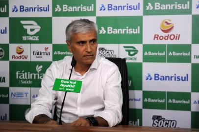  CAXIAS DO SUL, RS, BRASIL, 25/11/2019 - Walter Humberto Dal Zotto Junior, presidente do Esporte Clube Juventude, em coletiva de imprensa para falar da situação da equipe alviverde. (Marcelo Casagrande/Agência RBS)