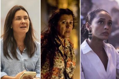 Adriana Esteves, Regina Casé e Taís Araújo em novela Amor de Mãe