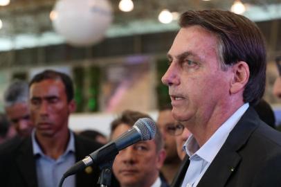 Abertura da I Feira de Sustentabilidade do Polo Industrial de Manaus ( FesPIM). Presidente da República Jair Bolsonaro conversa com a imprensa.Foto: Marcos Corrêa/PR