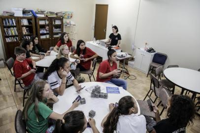  SANTA ROSA, RS, BRASIL - 24/10/2019RS que Inspira - EMEF Marquês do Herval faz parte de projeto pioneiro de letramento digital dos professores, que já está mudando a realidade de toda a Santa Rosa - por meio do projeto Conecta Educação.