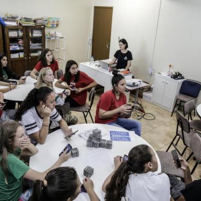  SANTA ROSA, RS, BRASIL - 24/10/2019RS que Inspira - EMEF Marquês do Herval faz parte de projeto pioneiro de letramento digital dos professores, que já está mudando a realidade de toda a Santa Rosa - por meio do projeto Conecta Educação.