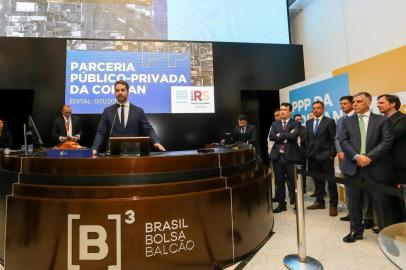  SÃO PAULO, SP, BRASIL, 29/11/2019 - Governador participa da sessão pública de abertura das propostas da PPP da Corsan. Fotos: Felipe Dalla Valle