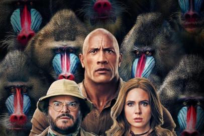 Cartaz de Jumanji: Próxima Fase; estreia em janeiro de 2020