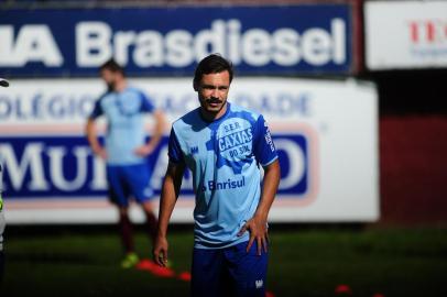  CAXIAS DO SUL, RS, BRASIL, 02/12/2019. Reapresentação do Caxias para a temporada 2020. Treino no Centenário. (Porthus Junior/Agência RBS)