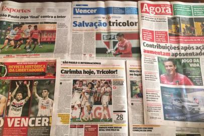  jornais, são paulo, inter, futebol, brasileirão