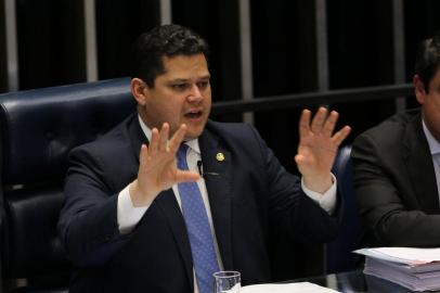 BRASÍLIA, 04/12/2019, Presidente do Senado, Davi Alcolumbre, preside sessão de votação do PL 1645/19 que trata da reestruturação da carreira e aposentadoria dos militares.<!-- NICAID(14348613) -->