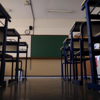  CAXIAS DO SUL, RS, BRASIL (19/11/2019)Adesão total à greve na Escola Estadual de Ensíno Médio Rachel Galliari Grazziotin. (Antonio Valiente/Agência RBS)