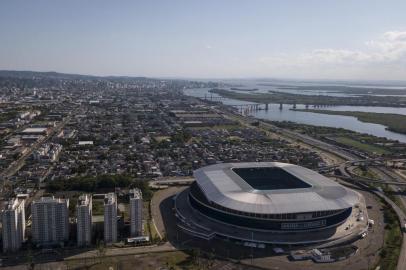  PORTO ALEGRE, RS, BRASIL - Imagens da Arena do Grêmio para especial de aniversário de 07 anos do Estádio.