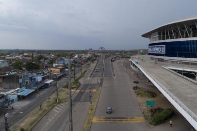  PORTO ALEGRE, RS, BRASIL - 04.12.2019 - Fotos feitas com drone da Arena do Grêmio. (Foto: Jefferson Botega/Agencia RBS)