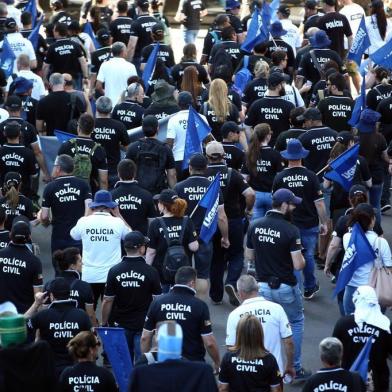  PORTO ALEGRE, RS, BRASIL, 10/12/2019- Assembleia da Polícia Civil. (FOTOGRAFO: JEFFERSON BOTEGA / AGENCIA RBS)