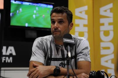  CAXIAS DO SUL, RS, BRASIL, 10/12/2019 - Programa Show dos Esportes na Serra, edição 91, com o convidado Marcelo Pitol, goleiro do Caxias. Apresentação de Eduardo Costa e Marcelo Rocha. (Marcelo Casagrande/Agência RBS)