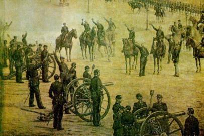 #PÁGINA: 04Pintura à óleo de autor desconhecido, representa a Proclamação da República pelo Marechal Deodoro da Fonseca, no Rio de Janeiro, em 15 de novembro de 1889. Fonte: Reprodução Fotógrafo: Não se aplica