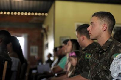  CAXIAS DO SUL, RS, BRASIL, 12/12/2019formatura da 1ª turma do Programa Soldado Aprendiz no batalhão do exército.(Lucas Amorelli/Agência RBS)