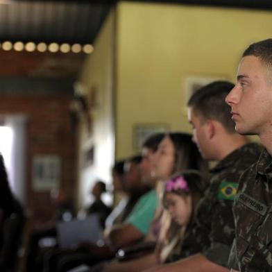  CAXIAS DO SUL, RS, BRASIL, 12/12/2019formatura da 1ª turma do Programa Soldado Aprendiz no batalhão do exército.(Lucas Amorelli/Agência RBS)