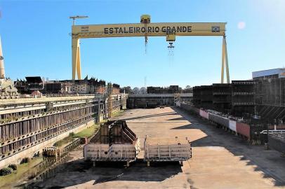 Estaleiro Rio Grande, da Ecovix, no polo naval.