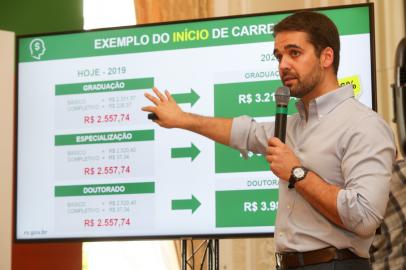 PORTO ALEGRE, RS, BRASIL, 12/12/2019 - Coletiva de imprensa sobre a Reforma RS. Fotos: Felipe Dalla Valle/ Palácio Piratini