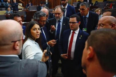  **EM BAIXA**PORTO ALEGRE, RS, BRASIL, 17/12/2019-Deputados em plenário na Assembleia Legislativa do RS..(FOTOGRAFO: MATEUS BRUXEL / AGENCIA RBS)