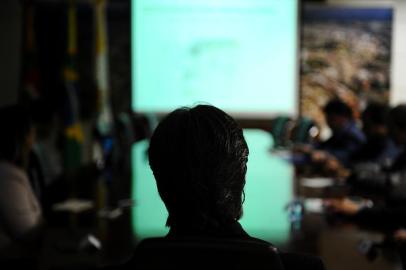  CAXIAS DO SUL, RS. BRASIL, 10/10/2018Postão e coletiva no prefeito sobre reforma do prédio. (Lucas Amorelli/Agência RBS)