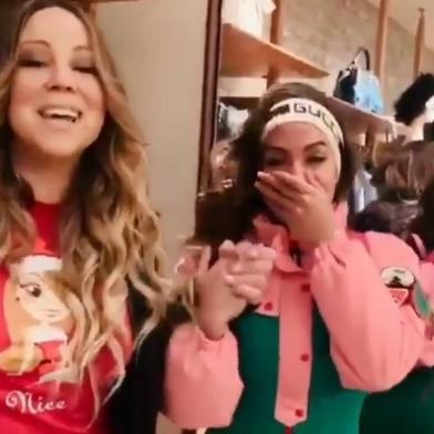 Anitta encontra Mariah Carey