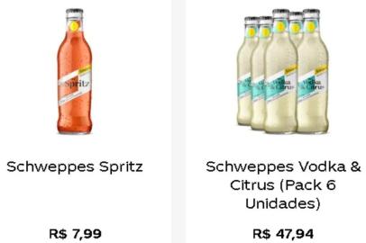 Está a venda no site da Coca-Cola a sua primeira bebida alcoólica lançada no Brasil. O produto faz parte da Schweppes, marca de refrigerantes de propriedade da empresa. No total, são três sabores disponíveis da linha Schweppes Premium Drinks: Vodca & Citrus, Striptz e Gin Tônica.