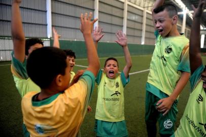  CAXIAS DO SUL, RS, BRASIL, 25/11/2019Projeto virando o jogo realizado pelo Clube do Juventude no Centro de Treinamento.(Lucas Amorelli/Agência RBS)