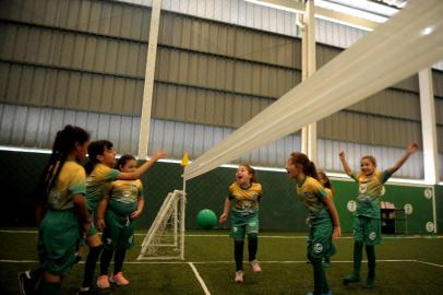  CAXIAS DO SUL, RS, BRASIL, 25/11/2019Projeto virando o jogo realizado pelo Clube do Juventude no Centro de Treinamento.(Lucas Amorelli/Agência RBS)