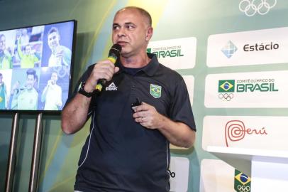 São Paulo (SP), 17/4/2019: evento para marcar a data de 100 dias para os Jogos Pan-Americanos de Lima 2019, realizado no Restaurante Lima Cocina Peruana. Na foto, Jorge Bichara, Diretor de Esportes do COB.