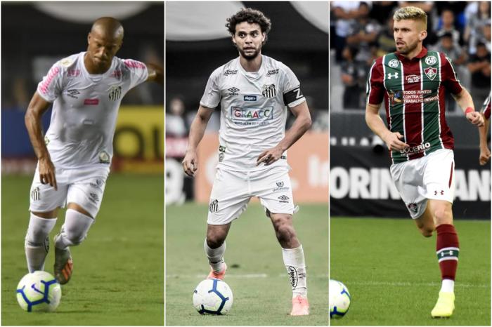 Montagem sobre fotos de divulgação / Ivan Storti, Santos e Mailson Santana, Fluminense