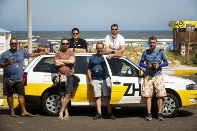  CAPAO DA CANOA, RS, BRASIL, 27-12-2019: Equipe de reportagem que realiza cobertura de verão de GaúchaZH no litoral. (Foto: Mateus Bruxel / Agência RBS)Indexador: Mateus Bruxel