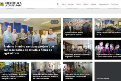 site da prefeitura de Caxias do Sil