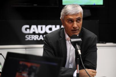  CAXIAS DO SUL, RS, BRASIL, 10/09/2019 - Programa Show dos esportes na rádio Gaúcha Serra, com os convidados Walter Dal Zotto JR, presidente do Juventude, e Osvaldo Pioner, diretor geral de futebol do Ju. (Marcelo Casagrande/Agência RBS)