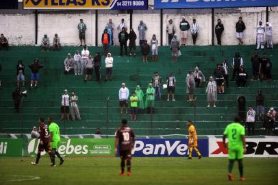  CaXIAS DO SUL, RS, BRASIL, 09/03/2019 - Juventude e Caxias se enfrentam as 16h30 no Estádio Alfredo Jaconi O vencedor do clássico Ca-Ju 283 deste sábado levará o troféu RBS TV Caxias 50 anos. Em caso de empate, a taça ficará com o clube visitante, no caso, o Caxias. (Marcelo Casagrande/Agênciab RBS)