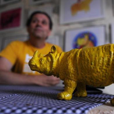  CAXIAS DO SUL, RS, BRASIL, 23/06/2019 - Nobel da Literatura Infantil, ilustrador Roger Mello participa de oficinas em Caxias do Sul. (Marcelo Casagrande/Agência RBS)